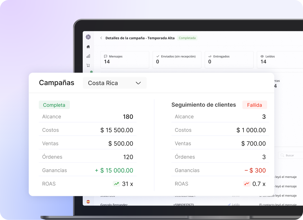 Módulo de campañas Avify